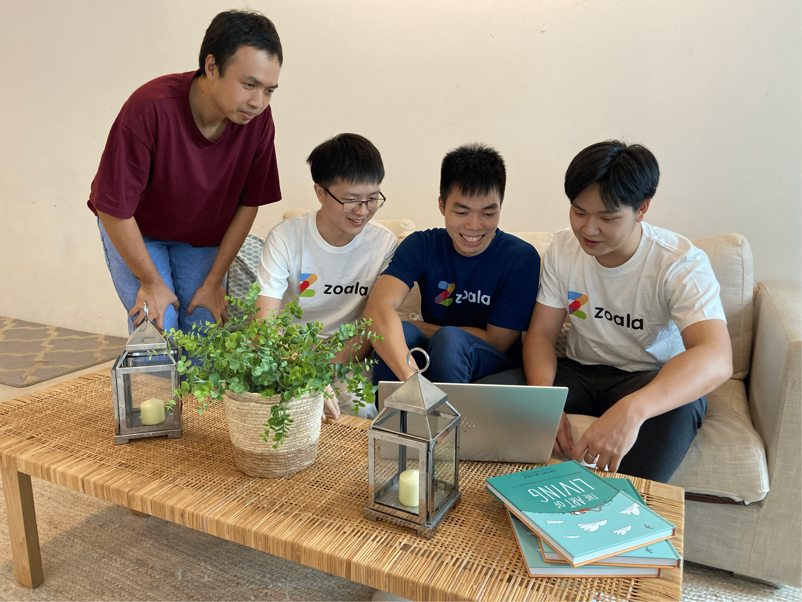 Zoala interns working on student wellbeing platform