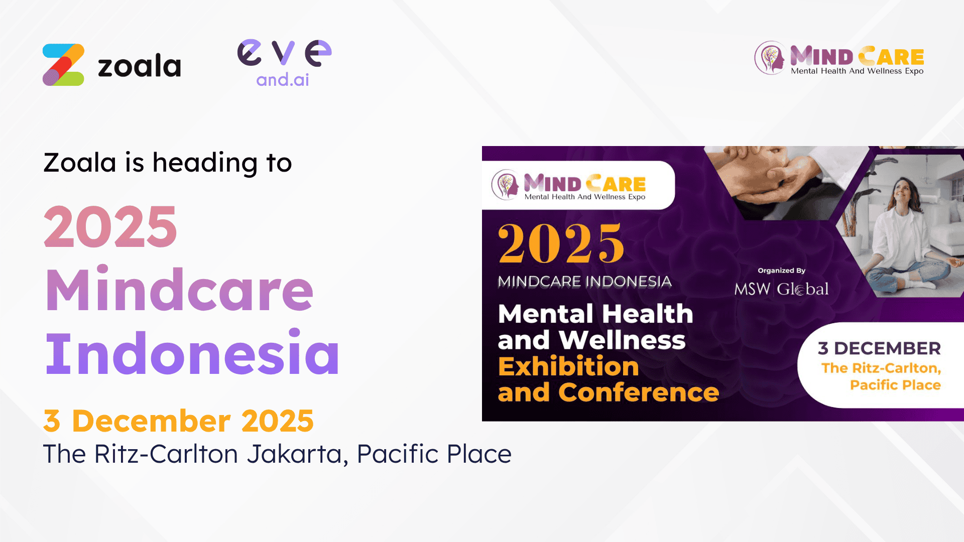 Zoala at 2025 Mindcare Indonesia